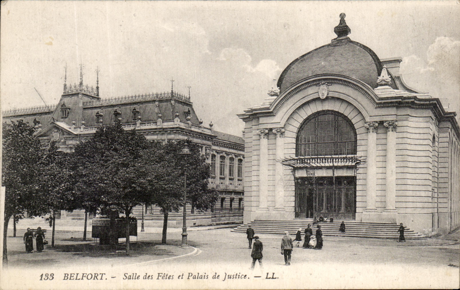 CPA Belfort Salle des Fetes et Palais de Justice