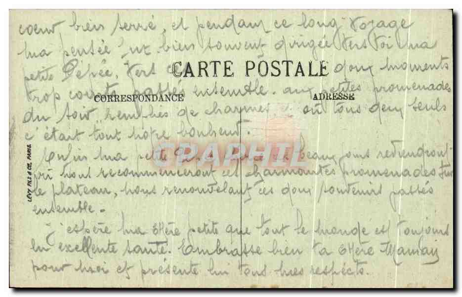 CPA Belfort Salle des Fetes et Palais de Justice — Verso