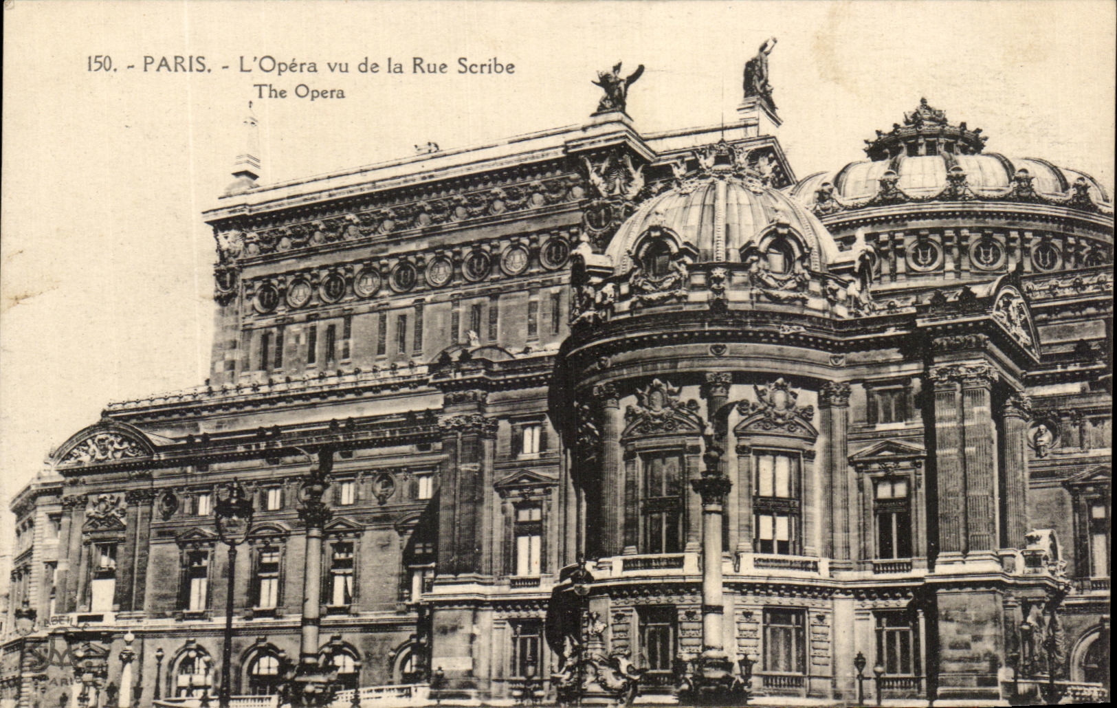 CPA Paris L'Opera vu de la Rue Scribe 