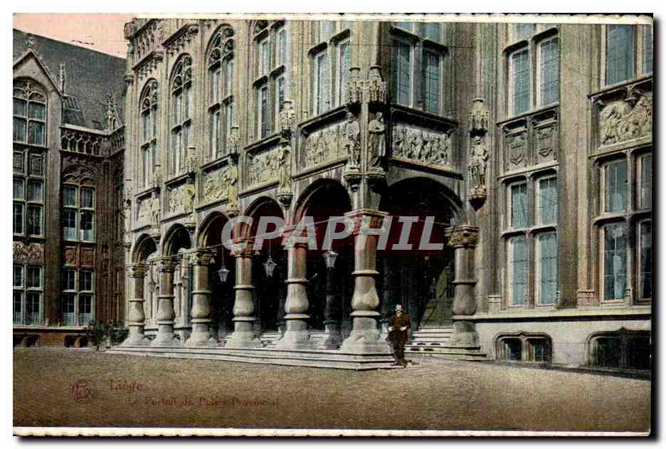 Liège — Le Portail de Palais Princes — éditeur M. Léon, n°120