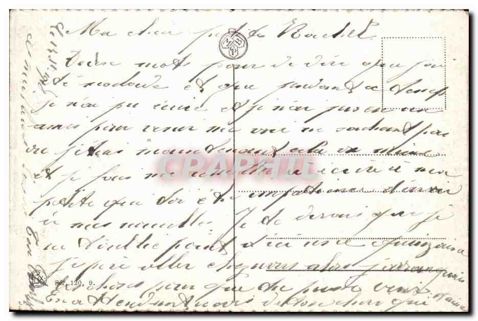 Liège — Le Portail de Palais Princes — éditeur M. Léon, n°120 — Back