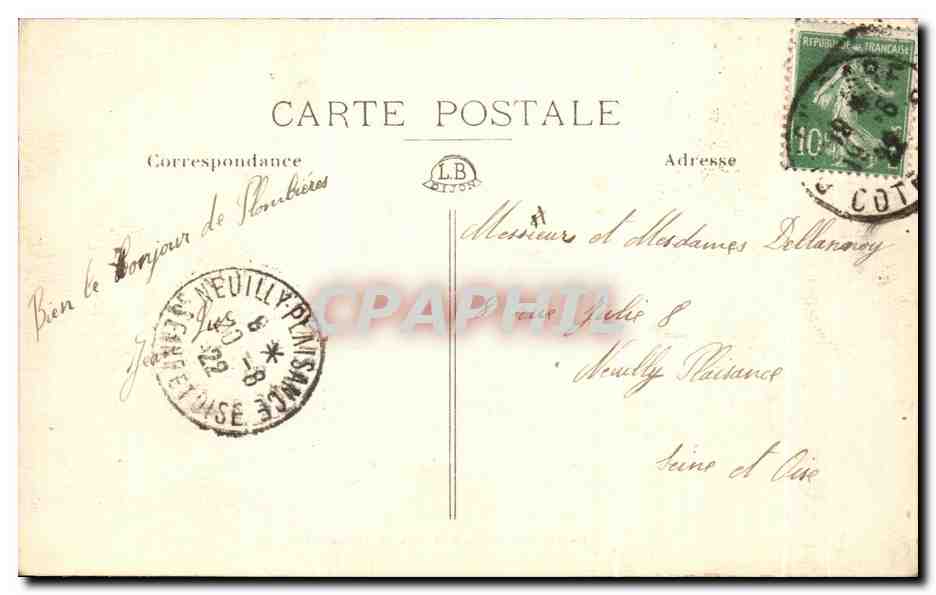CPA Dijon Le Bois du Parc Allee centrale Enfants  — Rückseite