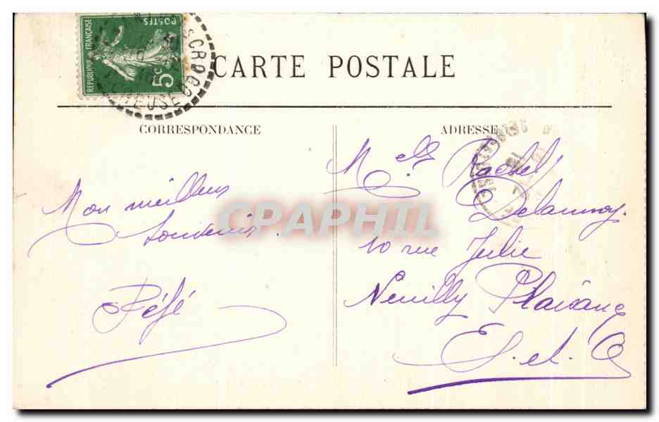 La Creuse Pittoresque — Vue générale des Tentes — PM, n° 785 — Verso