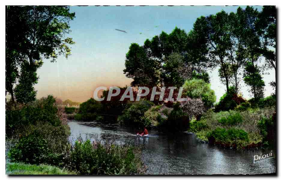 Les Bords du Doubs à Chalezeule — Environs de Besançon-les-Bains — Bromure Péquignot, éditeur, Besançon (rep. int.)