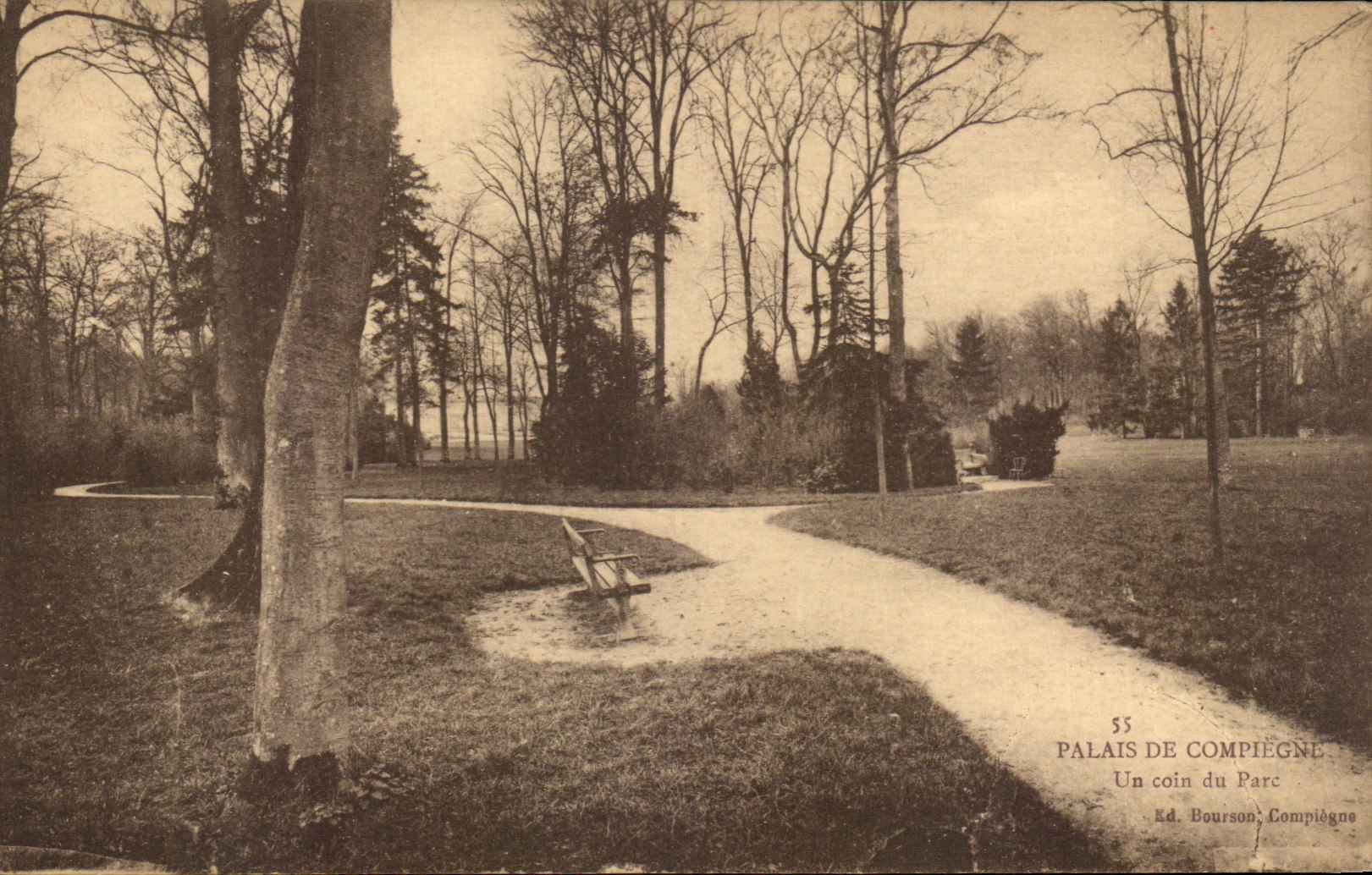 Palais de Compiègne — Un coin du Parc — Ad. Bourson, Compiègne, n°55