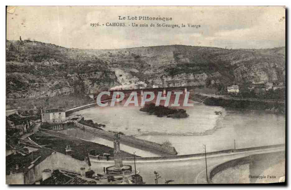 Cahors - Un coin de St-Georges, la Vierge — Phototypie Fanta