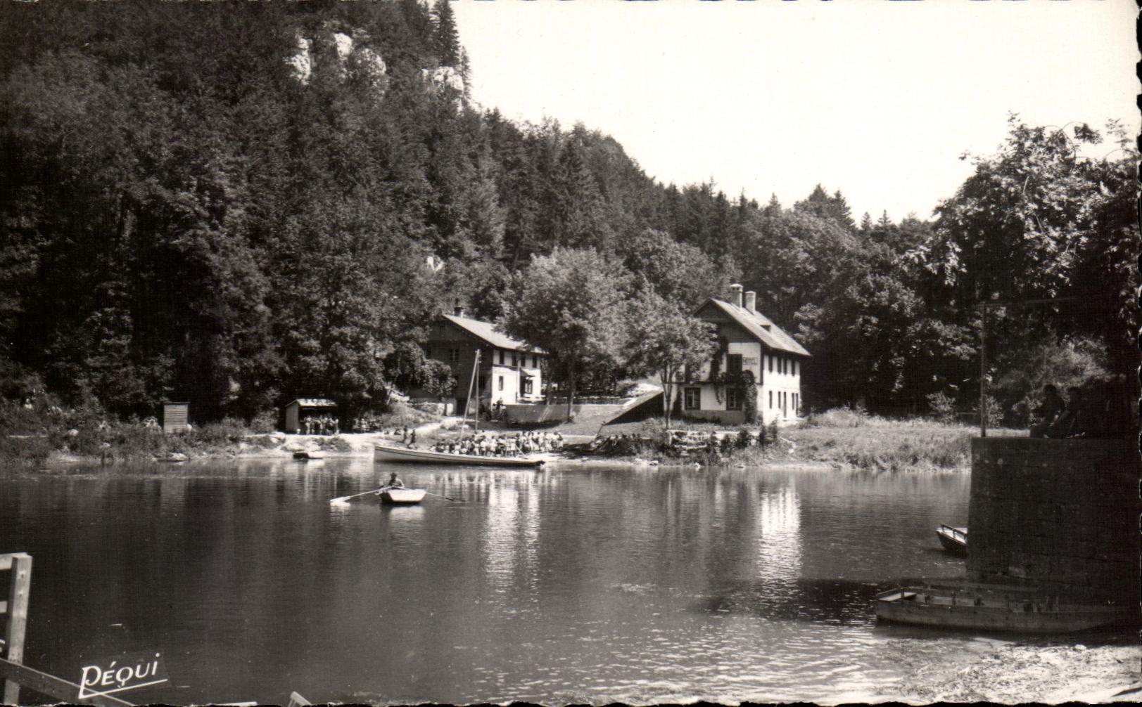 CPSM Franche Comte Bassins du Doubs Dernier Bassin avant la Chute