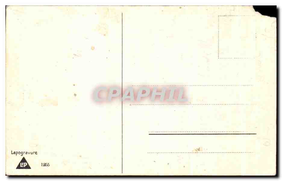 CPA Mignon Femme Mandoline — Verso