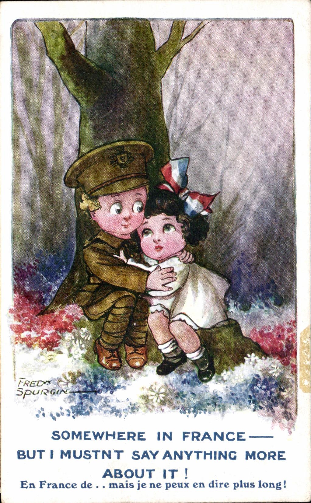 Enfant soldat et enfant en France — Fred's Spurgin — Inter-Art Co. 'ALLIANCE' Series No. 277