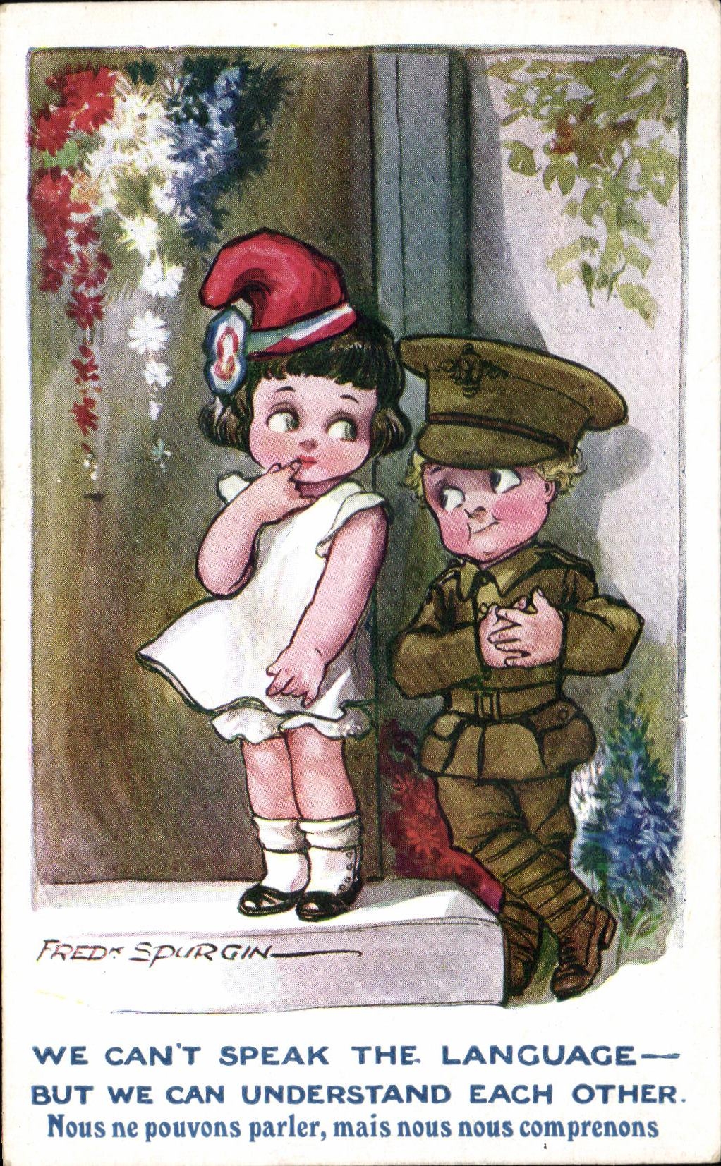 Enfant et soldat — Compréhension sans langage — Fred Spurgin — Inter-Art Co. 'ALLIANCE' Series No. 276