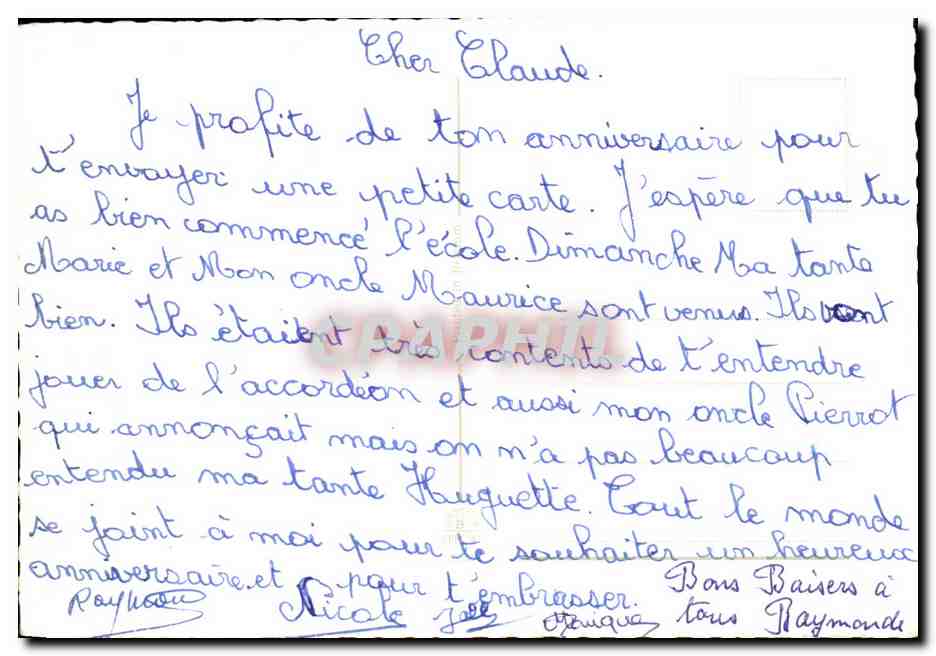 CPSM Femme chien Heureux Anniversaire — Rückseite