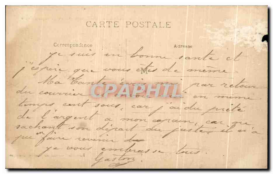 CPA St Leonard Noblat Les Trois Ponts — Rückseite