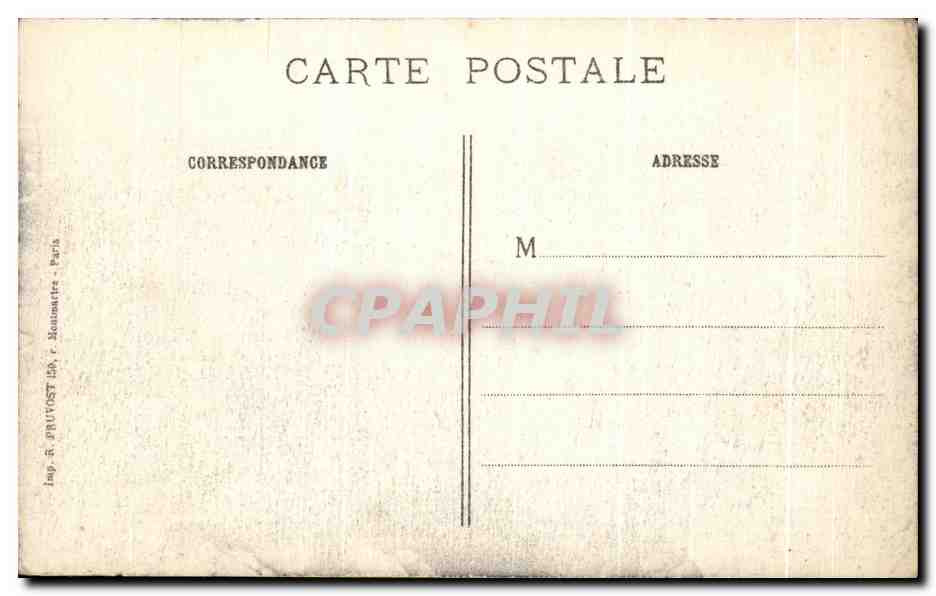 Entrée d'un abri dans une tranchée allemande — Champagne, Souain (Marne) — R. P. — Visé Paris 466 — Verso