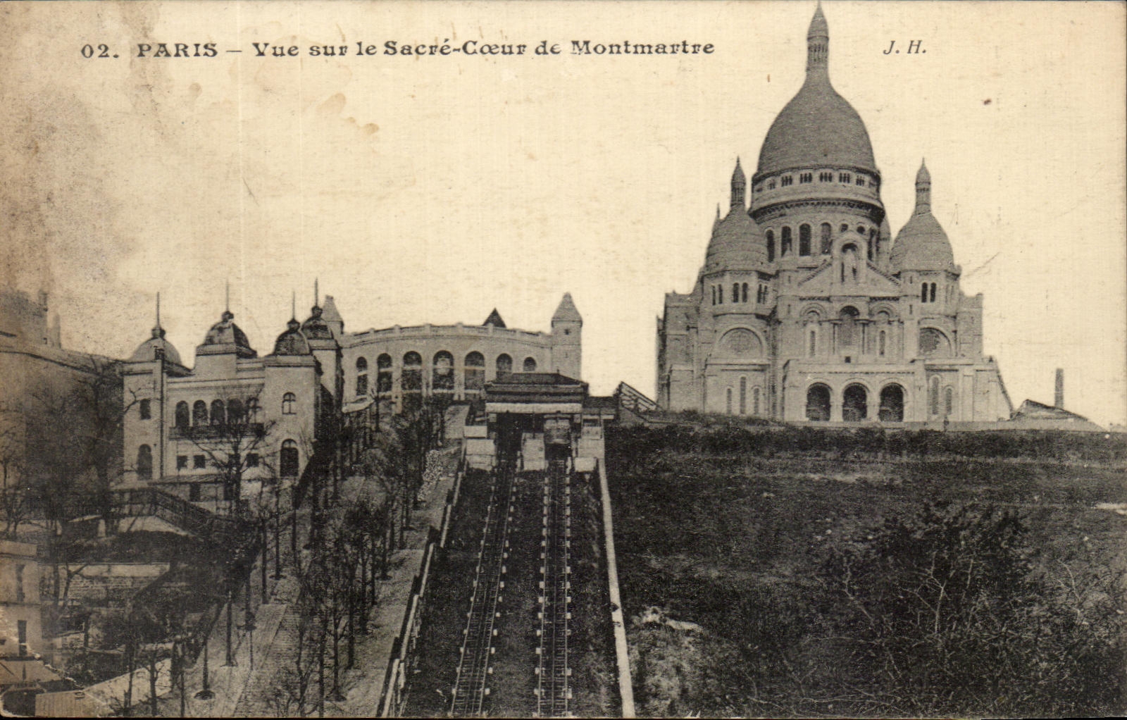 CPA Paris Vue Sur Le Sacre Coeur De Montmartre