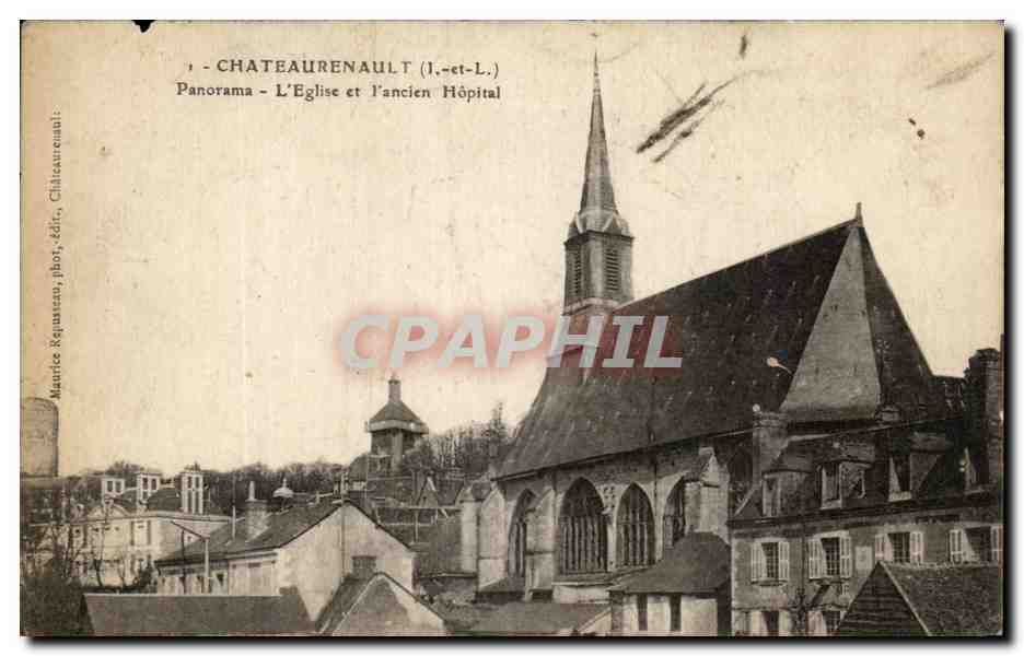 CPA Chateaurenault Panorama L'Eglise Et l'Ancien Hospital
