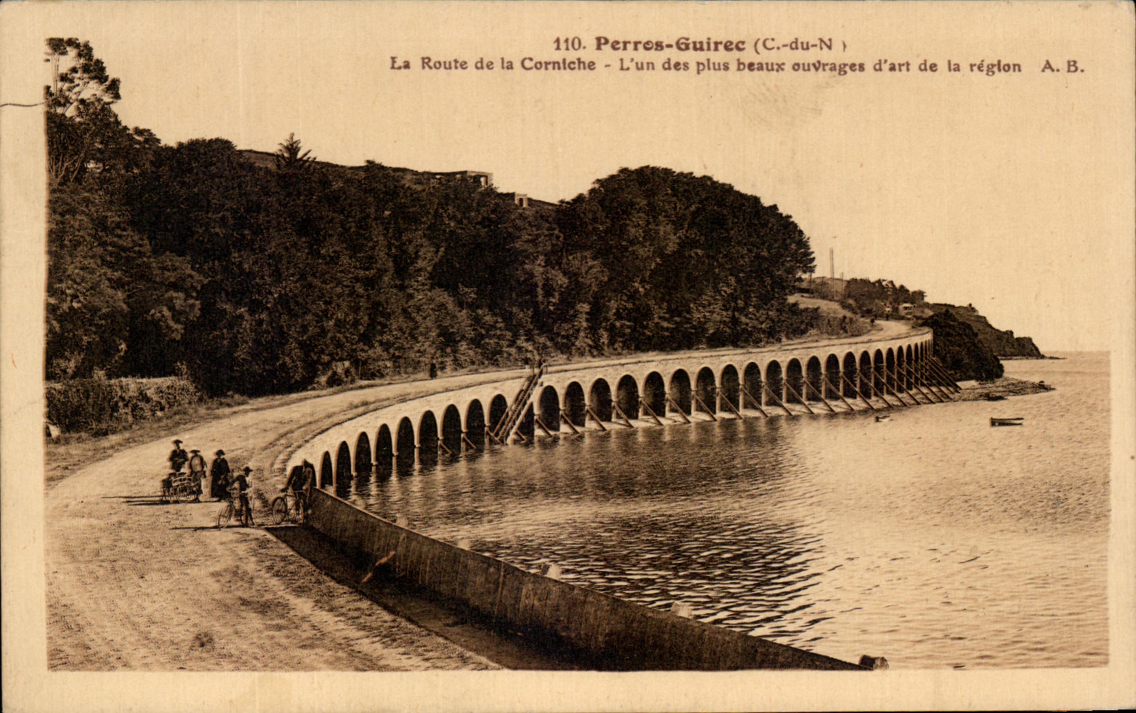 Perros-Guirec (C.-du-N.) — Die Corniche Straße — A.B. Nr. 110