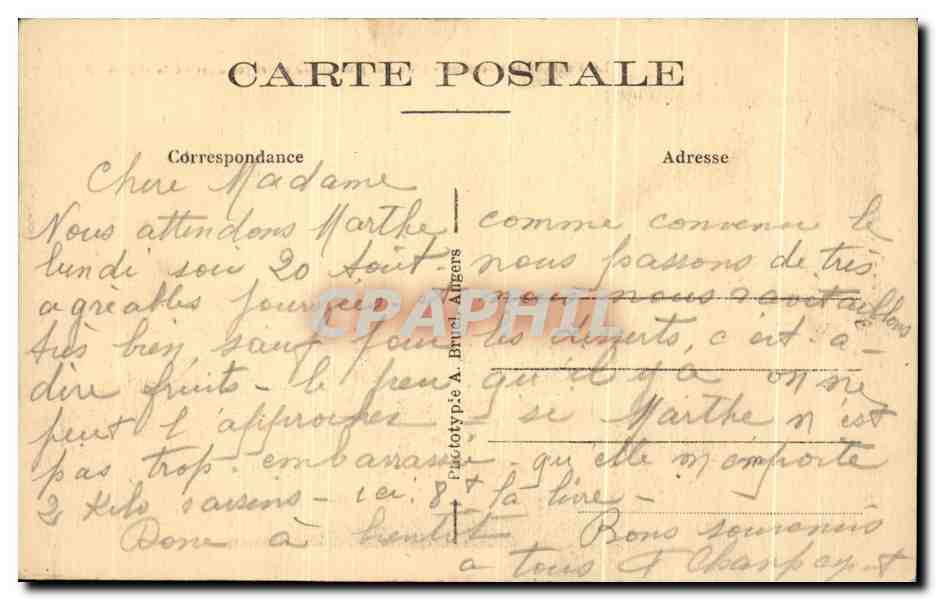 Perros-Guirec (C.-du-N.) — Die Corniche Straße — A.B. Nr. 110 — Rückseite