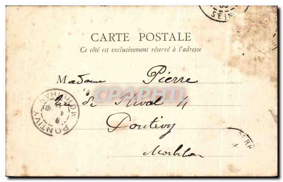 CPA Paris Pont d'Asnieres — Rückseite