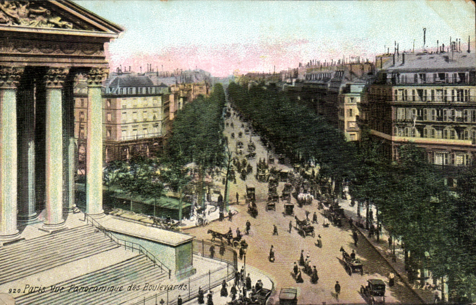 CPA Paris Vue Panroamique Des Boulevards
