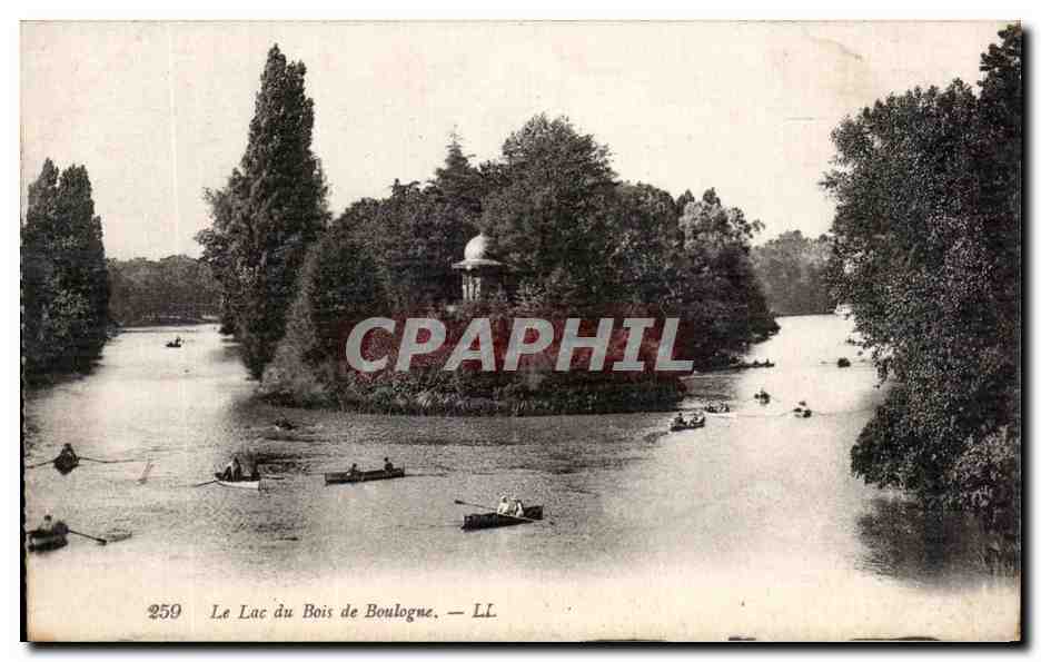 CPA Le Lac Du Bois De Boulogne Paris 