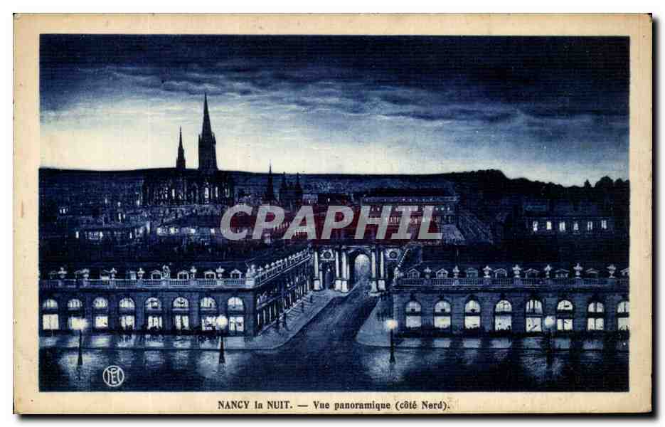 CPA Nancy La Nuit Vue Panoramique
