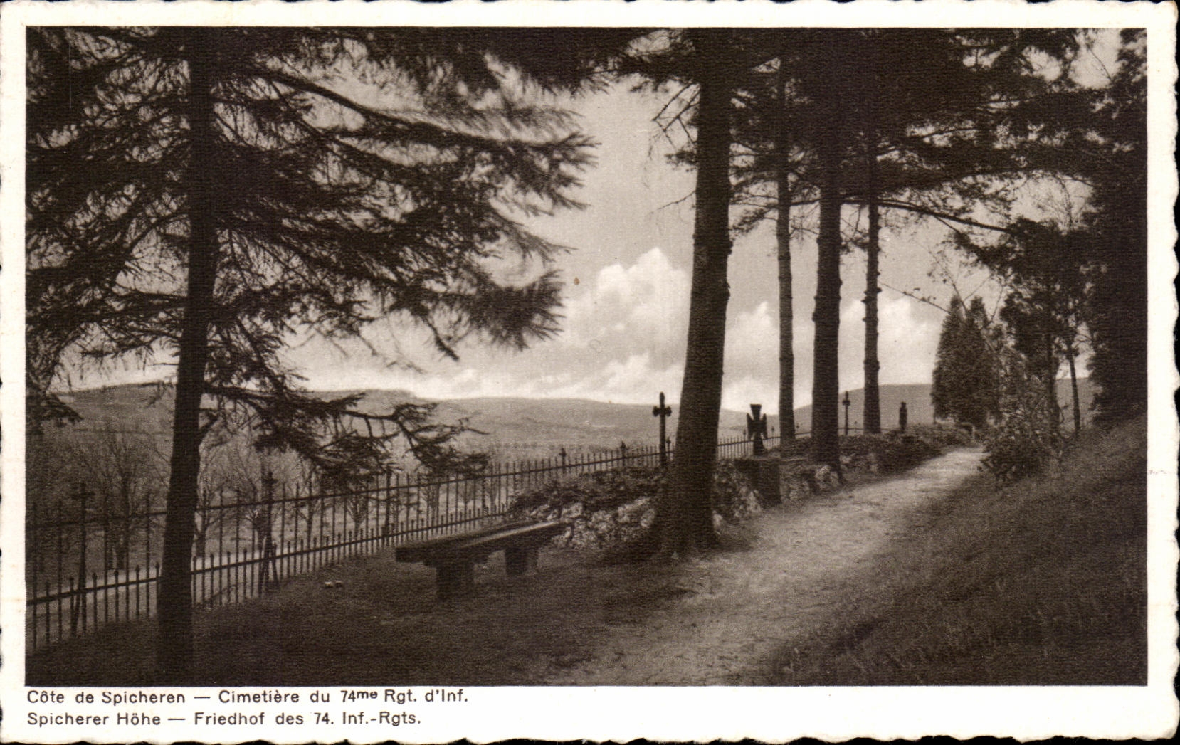 Côte de Spicheren — Cimetière du 74me Rgt. d'Inf.
