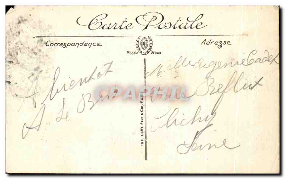 Calais — La Porte de Guise — LL. — Éditeur LL, n° 10 — Rückseite