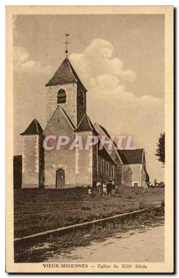 CPA Vieux Migennes Eglise du 13eme siecle