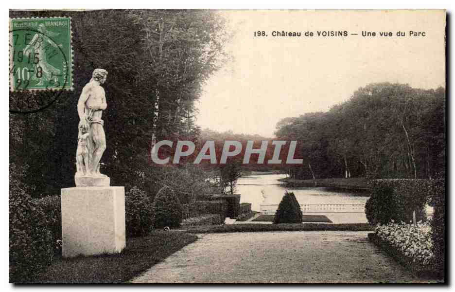 CPA Chateau de Voisins Une vue du Parc
