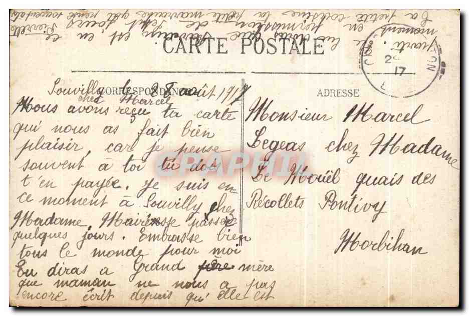 Château à tourelles à Condé-sur-Iton — près Breteuil (Eure) — Imp. D. Chesnot, Breteuil — Rückseite