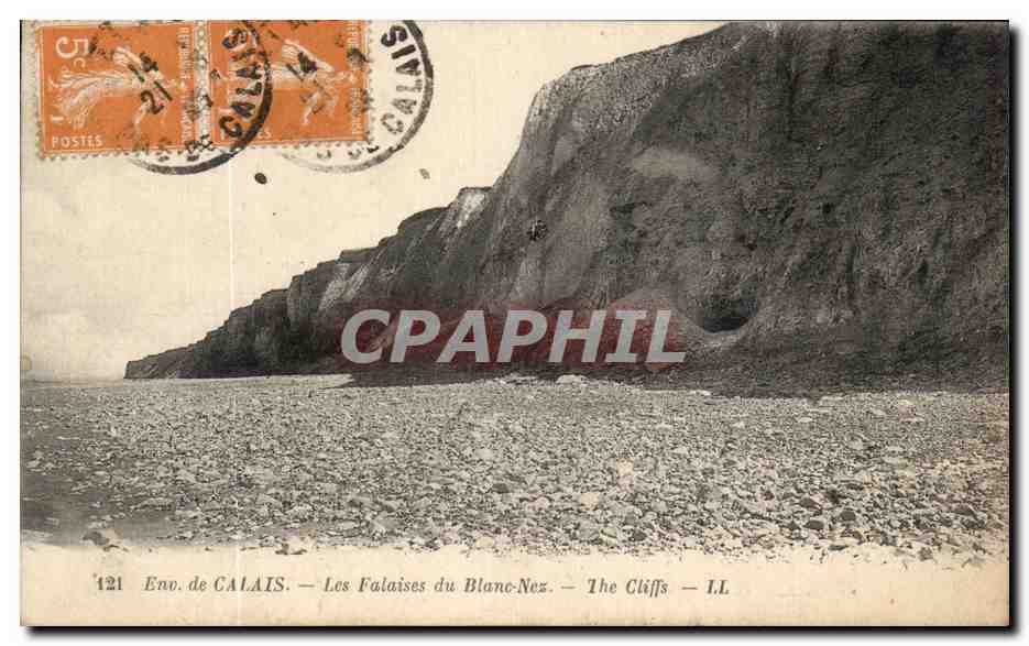 CPA Env de Calais Les Falaises du Blanc Nez