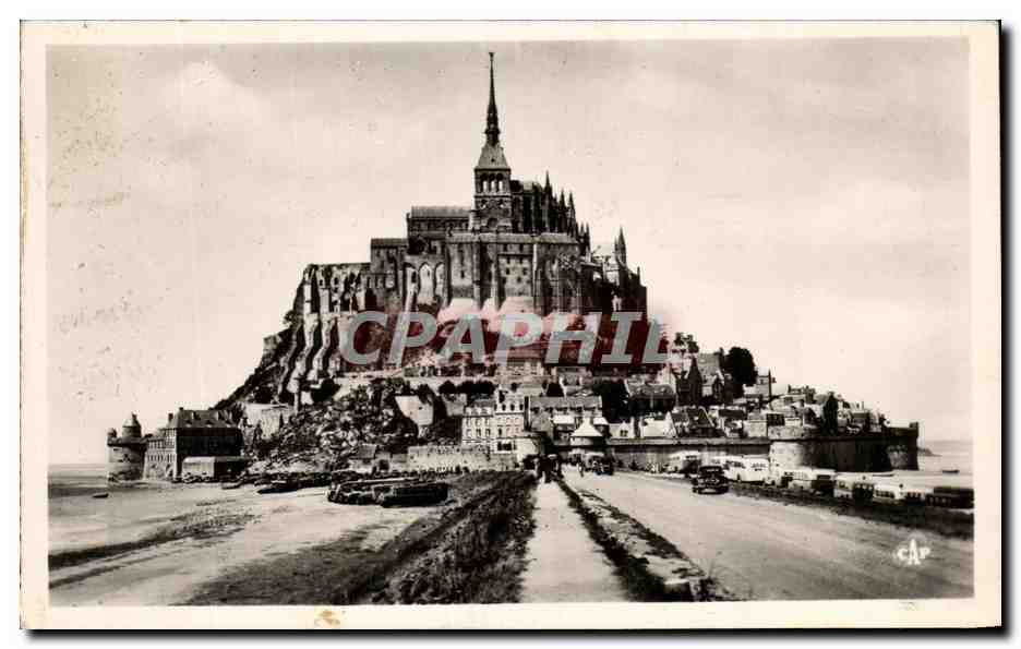 Mont Saint-Michel — Vue générale de la Digue — C.A.P. n°87