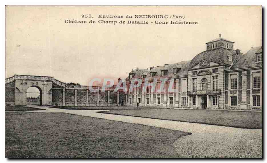 Château du Champ de Bataille - Cour Intérieure — Environs du Neubourg (Eure) — n° 957