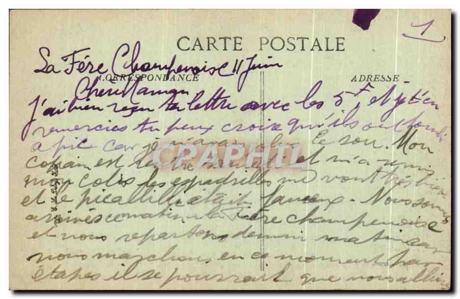 CPA Guerre De bataille de la Marne Fere Champenoise Le Cimetiere Tombes des Soldats Militaria — Back