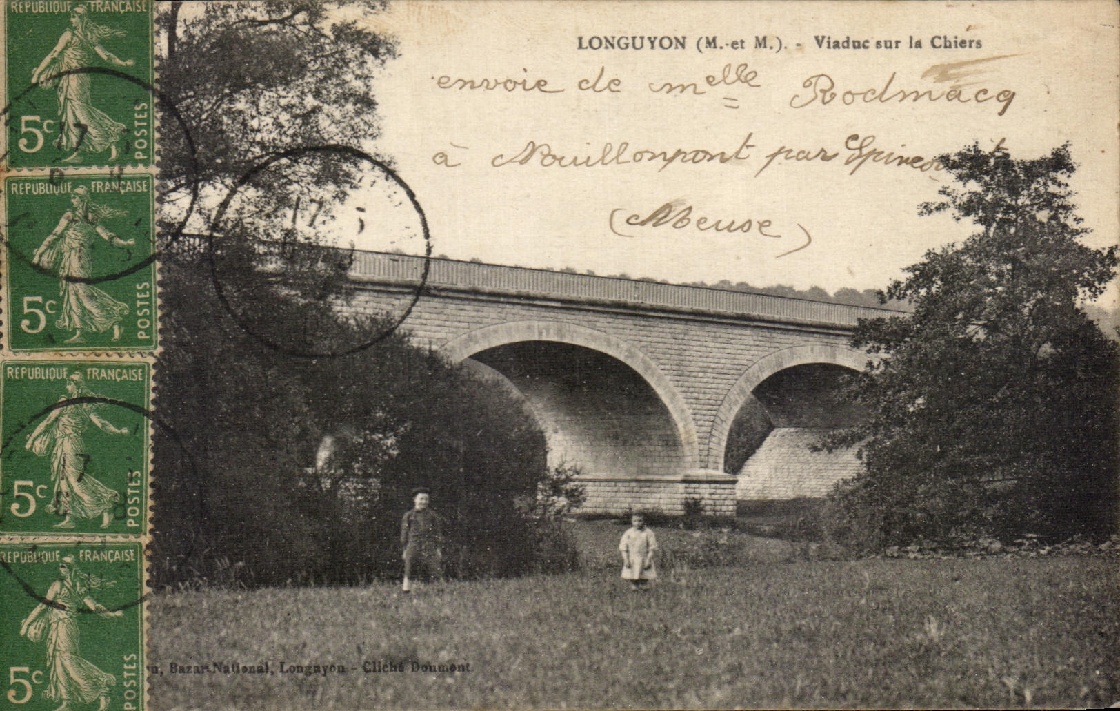 CPA Longuyon Viaduc sur la Chiers