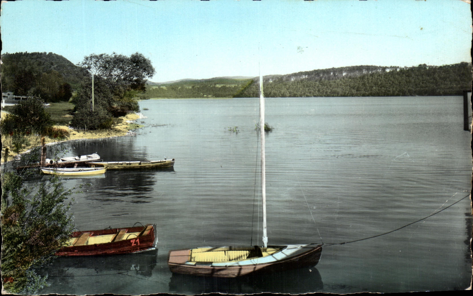 Le Lac de Chalain — Environs de Lons-le-Saunier (Jura) — Édition E. Protet, Dole