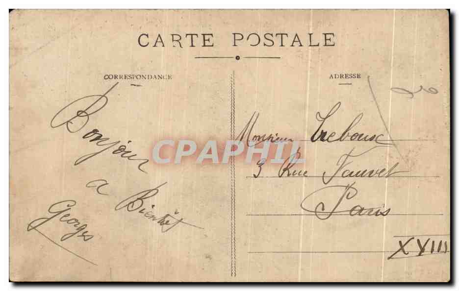 CPA Villerville Sur Mer La Mer Par Grande Maree — Rückseite