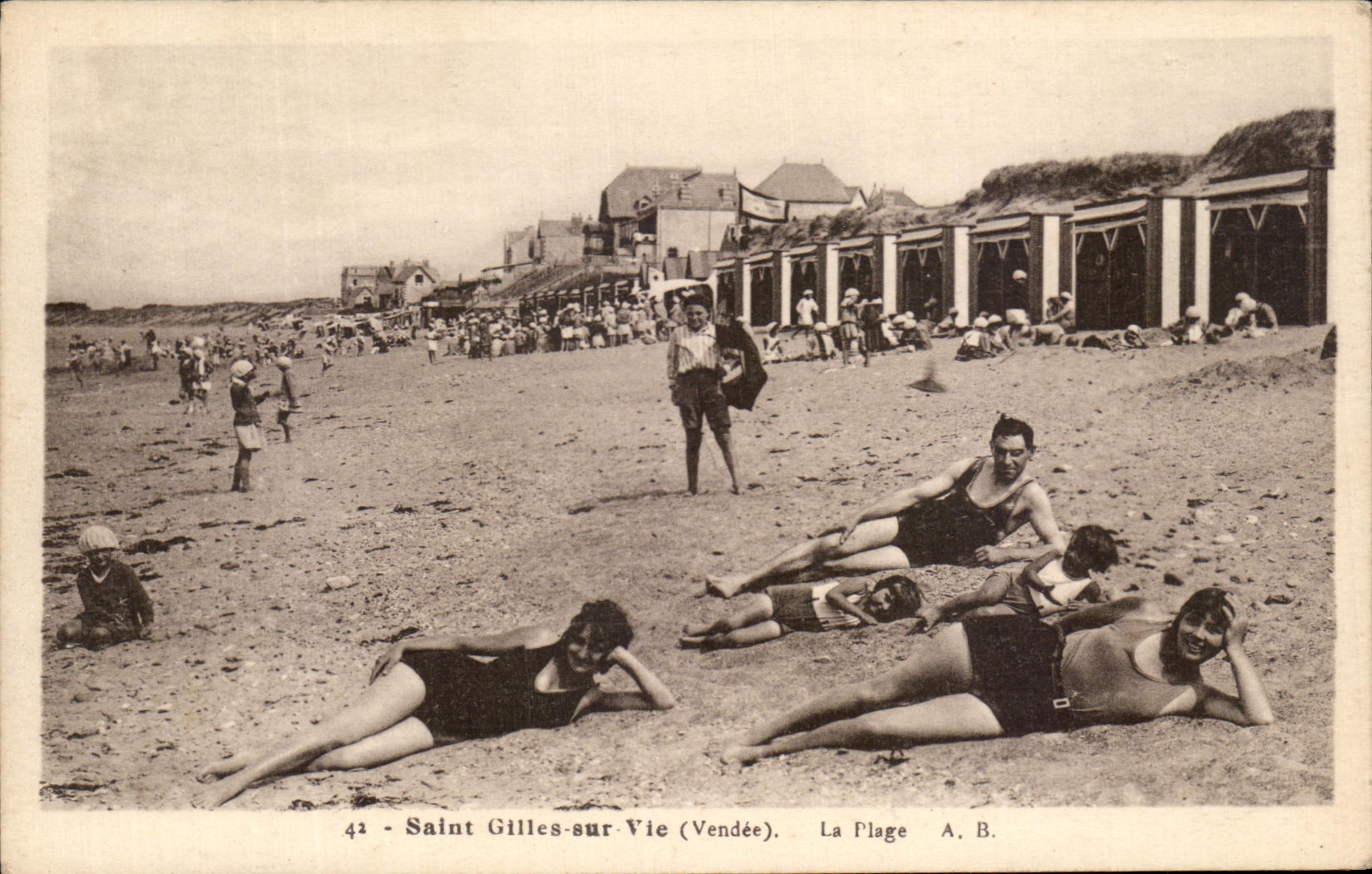 CPSM Saint Gilles sur Vie La Plage