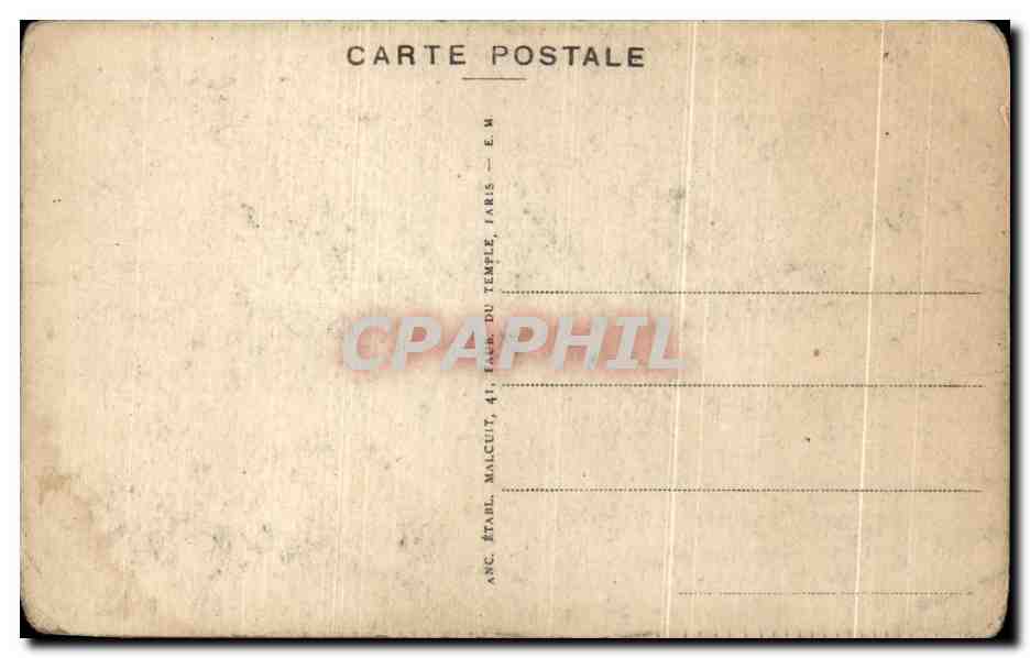 Vintage Postcard Necessite n'a pas de Honni qui mal pense — Back