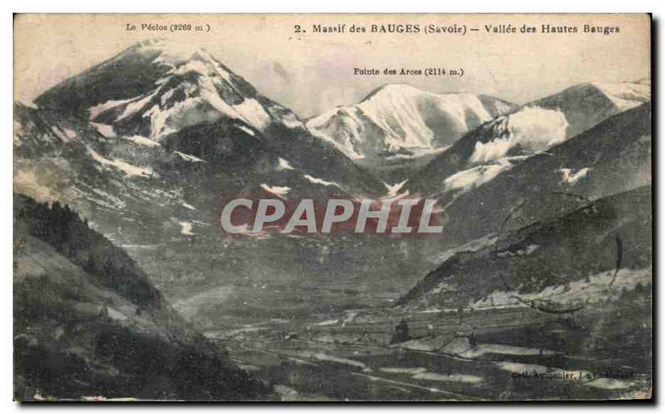 CPA Massif des Bauges Vallee des Hautes Bauges