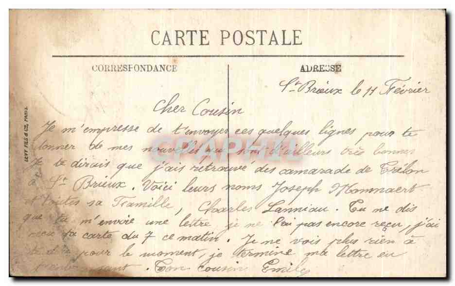 Saint-Brieuc — Sous-la-Tour — Le Phare — LL — Rückseite