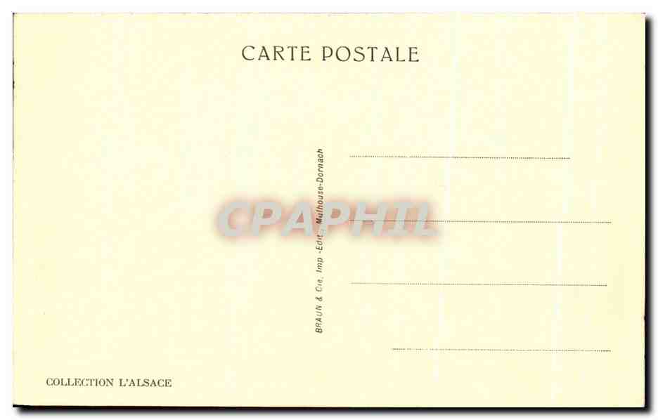 CPA Mulhouse La Nouvelle Gare — Verso