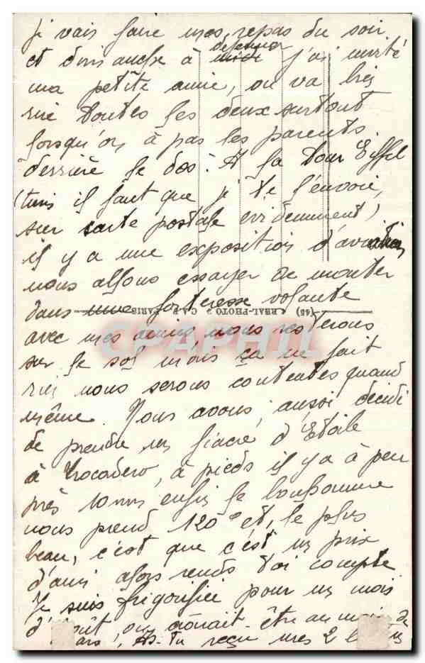 CPA Paris Le Carrousel du Louvre — Rückseite