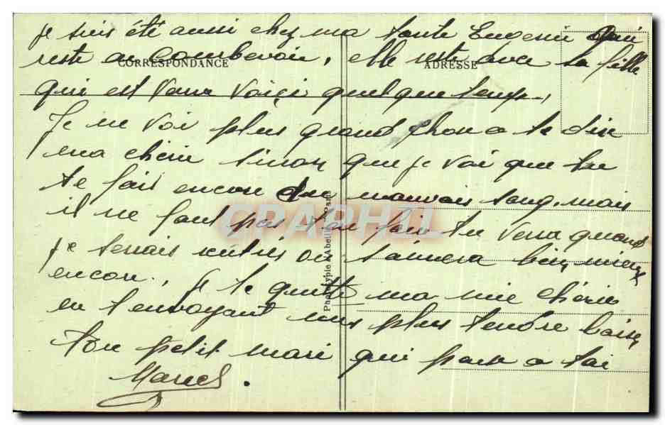 CPA Paris de la Madeleine et Boulevard Malesherbes — Rückseite