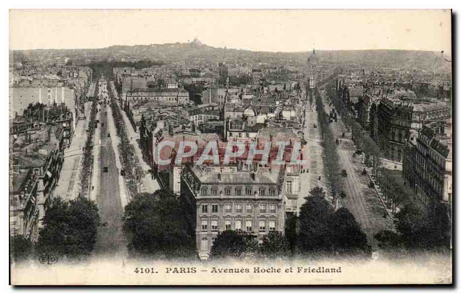 CPA Paris Avenue Hoche Et Friedland