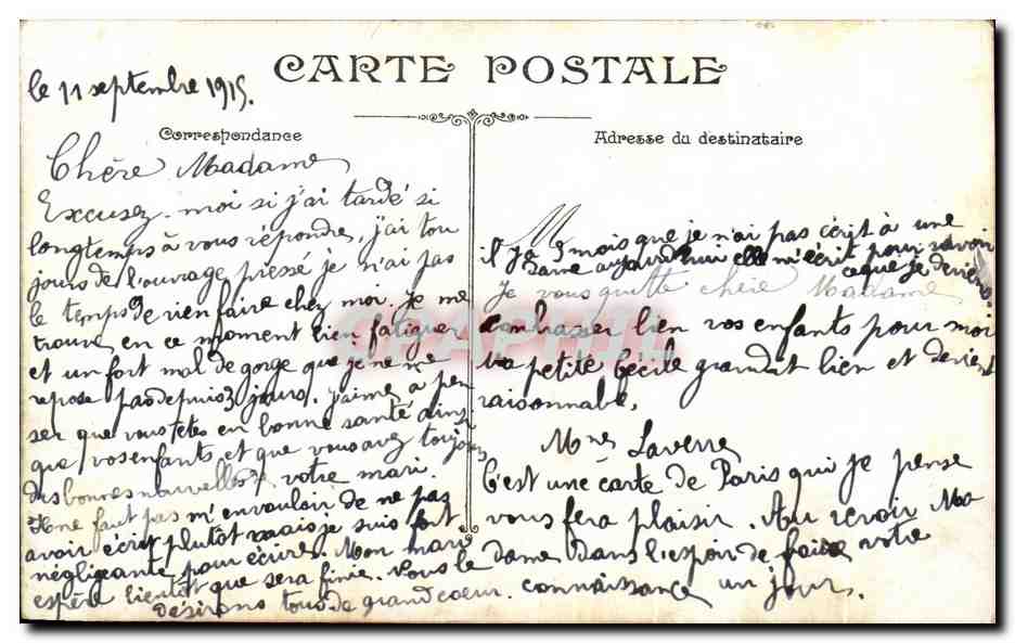 CPA Paris Rue Panoramaque Des Boulevards — Rückseite