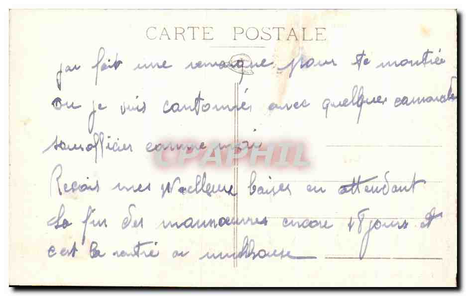 CPA Camp De Valdahon Entree Sud Ouest Du Camp Militaria  — Rückseite