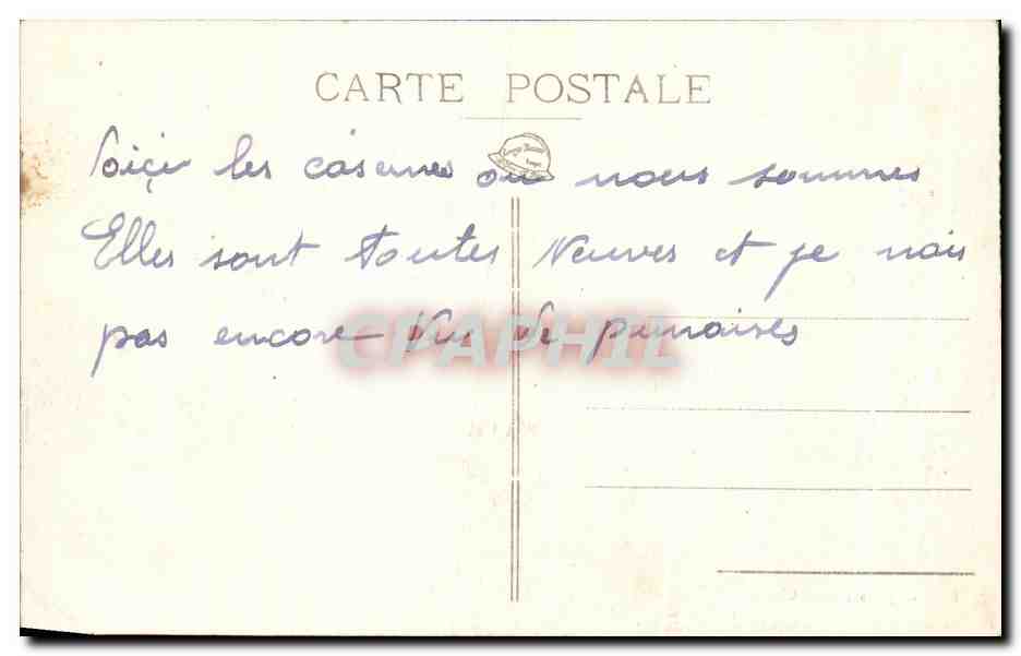 CPA Camp De Valdahon Vue Generale Militaria — Rückseite