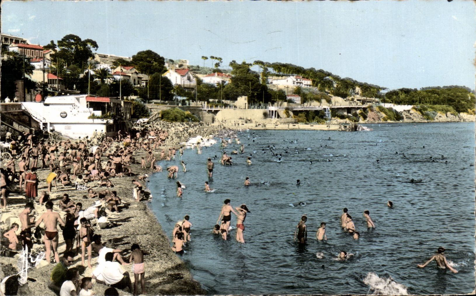 CPSM Cote d'Azur Toulon Le Mourillon La Plage