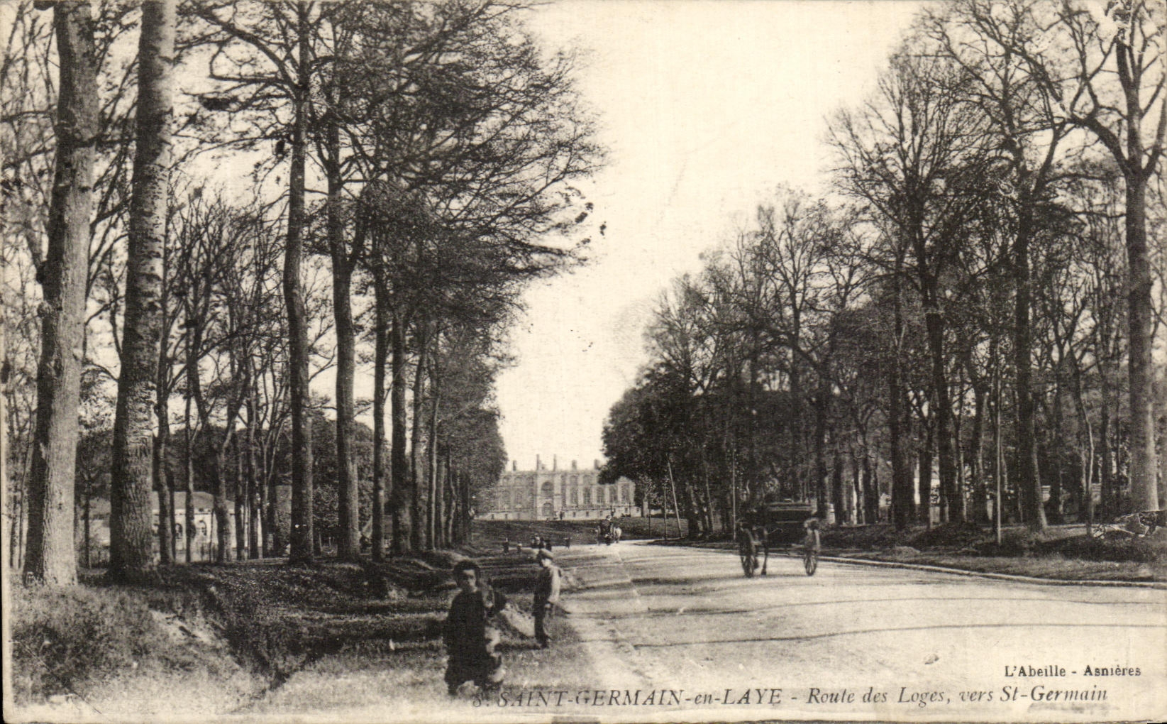 CPA St Germain en Laye Route des loges st germain 